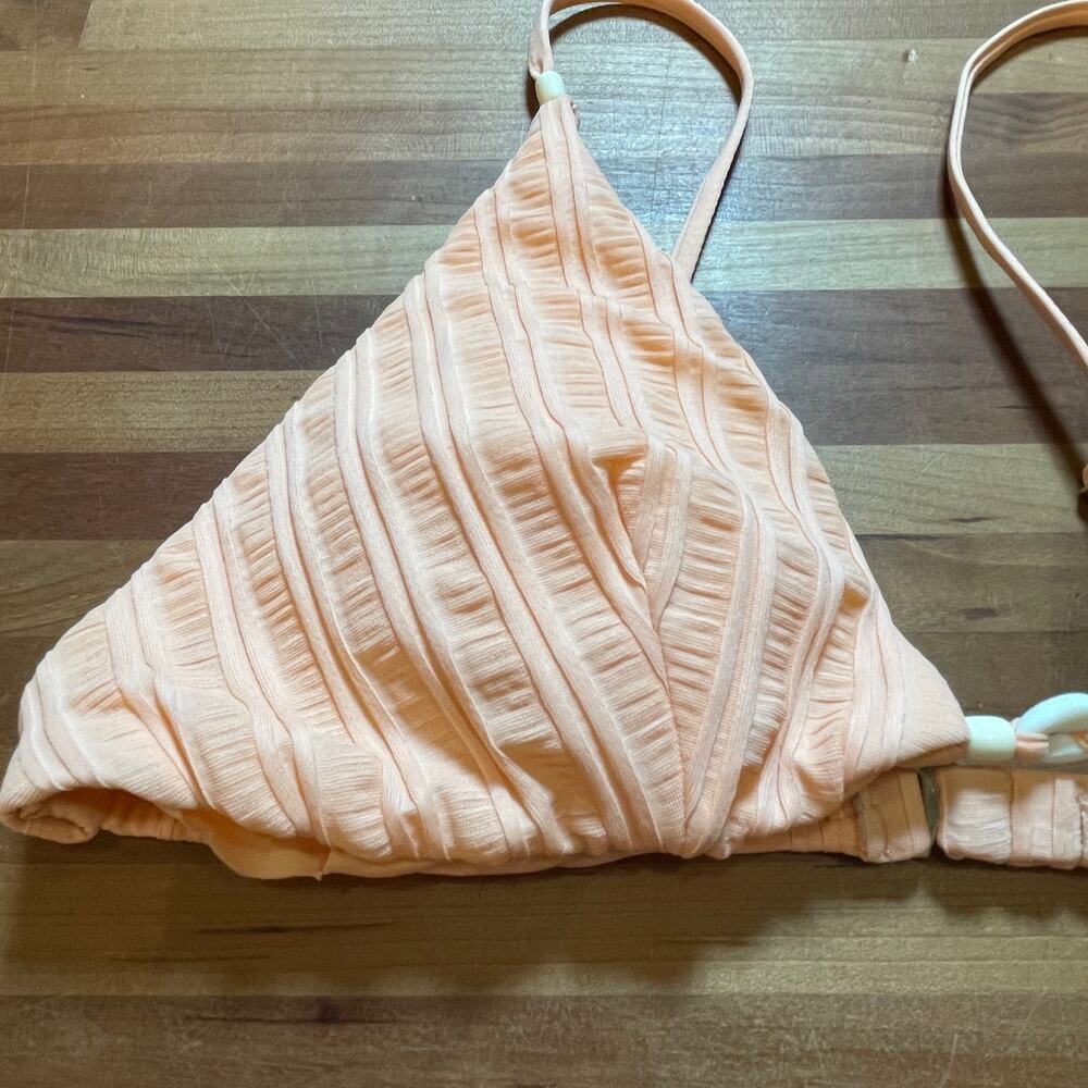 Isabella Rose Champagne Beaded Bikini Top Peach, Large - Picture 7 of 7